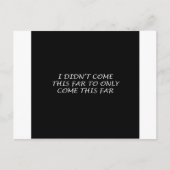 So weit bin ich nicht gekommen postkarte (Vorderseite)