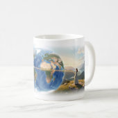 So weit entfernt über die Welt Traum Kunst Tasse (VorderseiteRechts)
