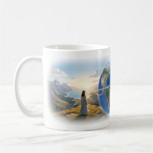 So weit entfernt über die Welt Traum Kunst Tasse