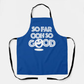 So weit über so gutes glückliches Gesicht Schürze (Vorderseite)