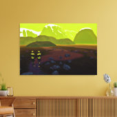 So weit von Zuhause Leinwanddruck (Insitu (Wohnzimmer))