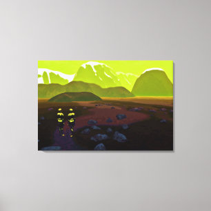 So weit von Zuhause Leinwanddruck