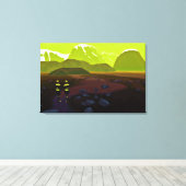 So weit von Zuhause Leinwanddruck (Insitu (Holzboden))