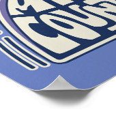 So wenig Zeit, so viele Länder - psychedelisch Poster (Ecke)