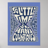 So wenig Zeit, so viele Länder - psychedelisch Poster (Vorne)