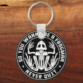 So werden Sie ein Frogman "Never Quit"-Patch sein Schlüsselanhänger (Vorderseite)