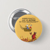 So werden Sie in einem Handkorb abhallen Button (Vorne & Hinten)