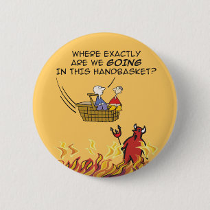 So werden Sie in einem Handkorb abhallen Button