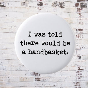 So werden Sie in einem Handkorb-Meme abhallen Button