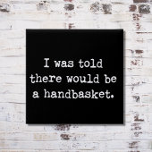 So werden Sie in einem Handkorb-Meme abhallen Button