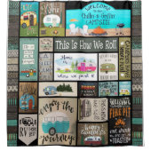 So werden wir arbeiten duschvorhang (Vorderseite)