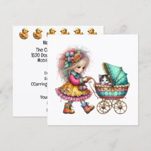 SO Wertvolle Baby Buggy Thema Einladung