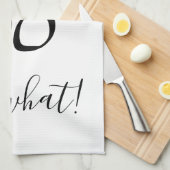 So what Funny Watercolor Floral 60th Birthday Geschirrtuch (Viertel Falte)