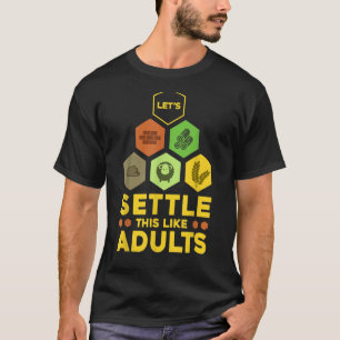 So wie Adults Settler Board Spiel Tableto T-Shirt