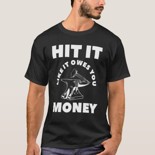 So, wie es dir Geld verdankt Farrier Blacksmith T-Shirt (Vorderseite)
