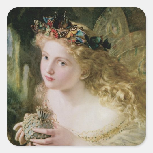 So wird Ihre Familie aus den schönsten Dingen gema Quadratischer Aufkleber (Vorderseite)