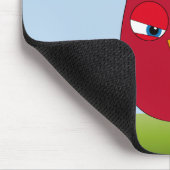 "So, wo ist diese Maus?" - Verärgerte rote Eule Mousepad (Ecke)