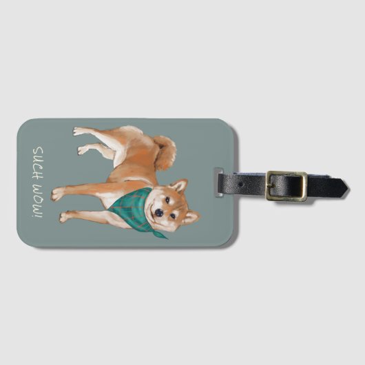 So Wow! Niedlich Doge Shibe Gepäckanhänger (Vorderseite (Horizontal))