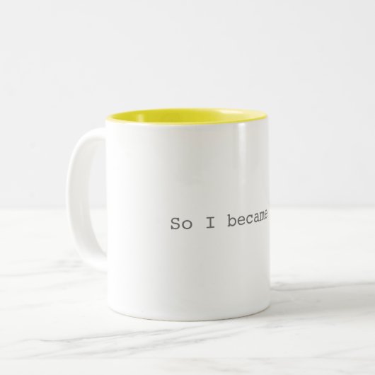 So wurde ich eine Tasse (Vorderseite Links)