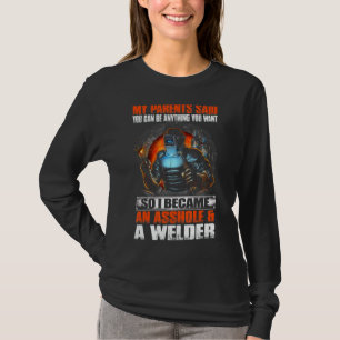 So wurde ich zu einer Welder Men Funny Welding Red T-Shirt