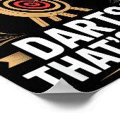 So You Throw Darts_ That's Cute Axe Throwers Funny Poster (Ecke)