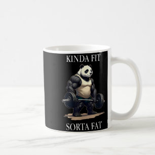 So ziemlich fit, irgendwie fett, Gym-Panda Gewicht Kaffeetasse