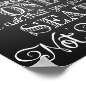 "So zwei Familien zu einer Einheit werden" Hochzei Poster (Ecke)