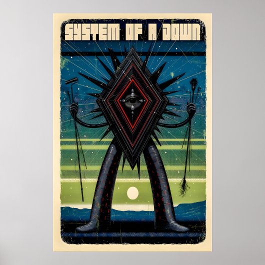 SOAD Poster Mattes Kunstdruck. System Of A Down (Vorne)