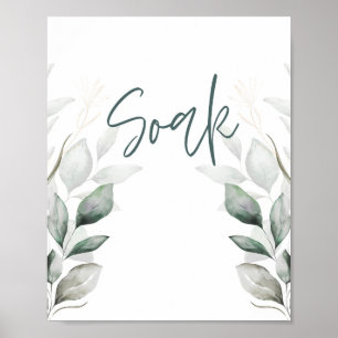 Soak Scripture Badezimmer Wand Kunstposter Poster