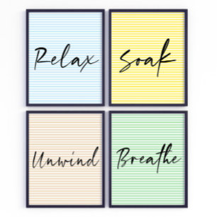 Soak Scripture Badezimmer Wand Kunstposter Poster