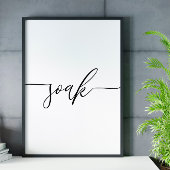 Soak Scripture Badezimmer Wand Kunstposter Poster