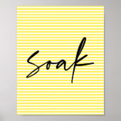 Soak Scripture Badezimmer Wand Kunstposter Poster (Vorne)