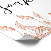 Soak Scripture Badezimmer Wand Kunstposter Poster (Ecke)