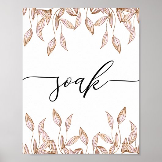 Soak Scripture Badezimmer Wand Kunstposter Poster (Vorne)