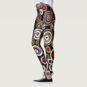 Soakage von australischen Aborigine-Künstlern Leggings (Links)