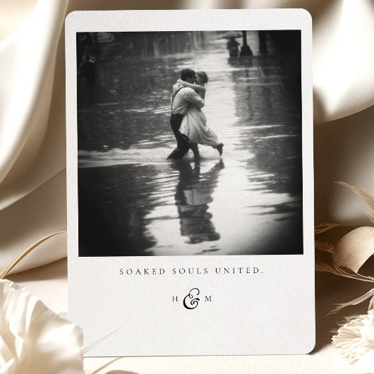 "Soaked Souls United" Foto Dankeschön Karte