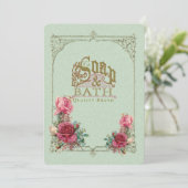 SOAP & BATH ~ Einladung / Event-Karte (Stehend Vorderseite)