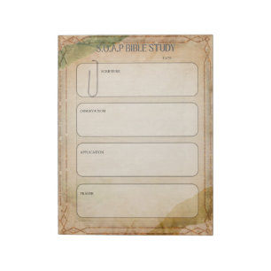 SOAP Bible Study Notepad Notizblock