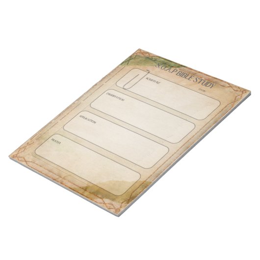 SOAP Bible Study Notepad Notizblock (angewinkelt)