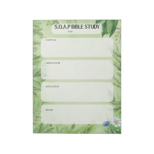 SOAP Bible Study Notepad Notizblock