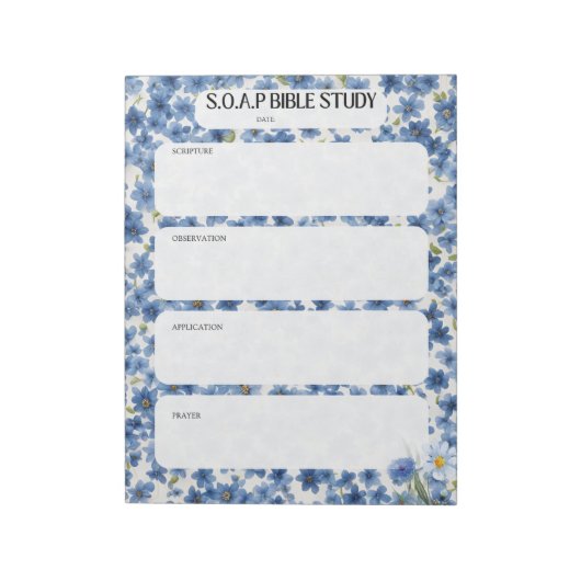 SOAP Bible Study Notepad Notizblock (Rotiert)