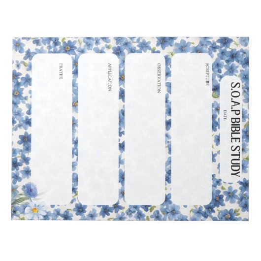 SOAP Bible Study Notepad Notizblock (Vorderseite)