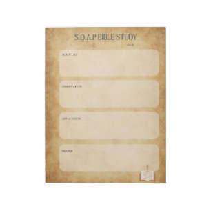 SOAP Bible Study Notepad Notizblock
