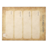 SOAP Bible Study Notepad Notizblock (Vorderseite)