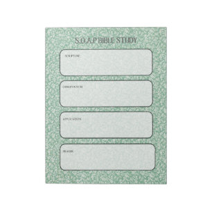 SOAP Bible Study Notepad Notizblock