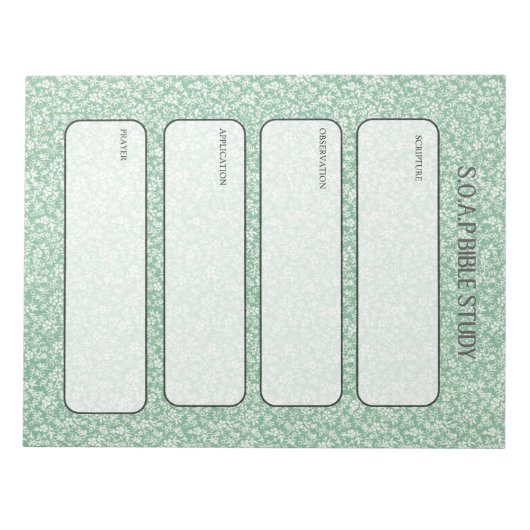 SOAP Bible Study Notepad Notizblock (Vorderseite)