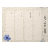 SOAP Bible Study Notepad Notizblock (Vorderseite)