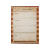 SOAP Bible Study Notepad Notizblock (Rotiert)