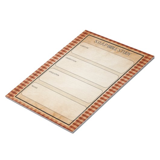 SOAP Bible Study Notepad Notizblock (angewinkelt)