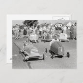 Soap Box Derby, 1940 Postkarte (Vorne/Hinten)